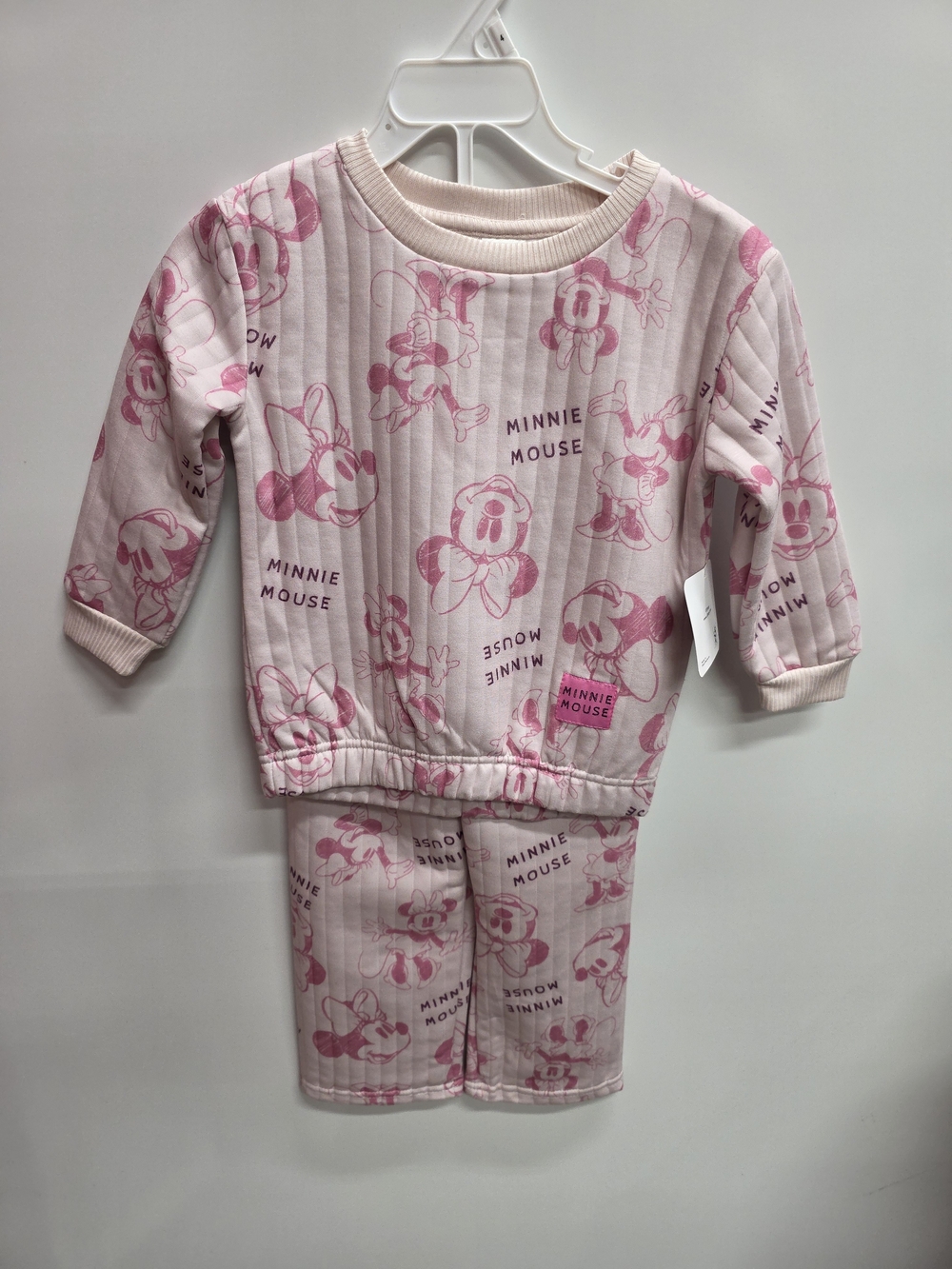 Disney Minnie Mouse Pink Quilted Kids Set